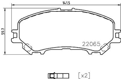 

КОЛОДКИ ТОРМОЗНЫЕ ДИСКОВЫЕ ПЕР NISSAN X-TRAIL 1.6 2.0 1.6DCI 13-, P56099