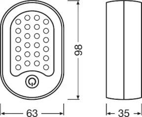 

ФОНАРЬ ИНСПЕКЦ. LED ПЕРЕНОСКА (AAAX3) MINI 125 (24-3 LED, 6600K.), LEDIL202