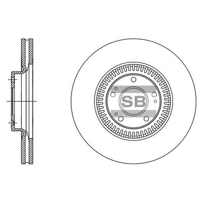 

ДИСК ТОРМОЗНОЙ SD1127, SD1127