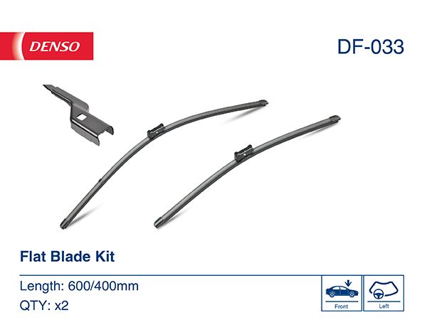 

Щетки стеклоочистителя DENSO бескаркасные, 600/400мм, DF033