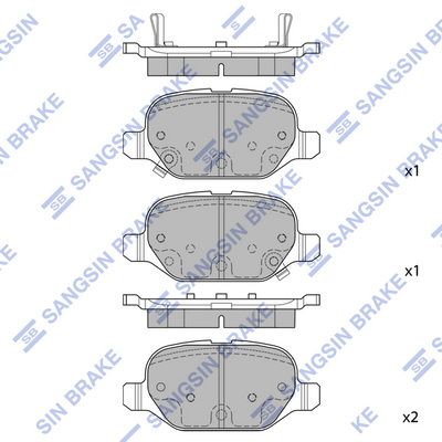 

КОЛОДКИ ТОРМОЗНЫЕ ЗАДНИЕ SP1709, SP1709