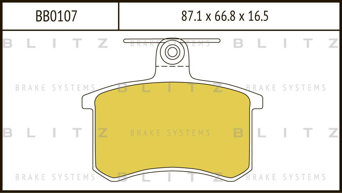 

КОЛОДКИ ТОРМОЗНЫЕ ДИСКОВЫЕ ЗАДНИЕ AUDI 80, 100, A4, A6, A8 82-, BB0107