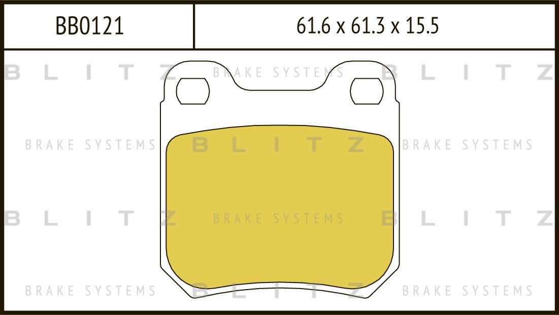 

КОЛОДКИ ТОРМОЗНЫЕ ДИСКОВЫЕ ЗАДНИЕ OPEL OMEGA-A, VECTRA-B 86-, BB0121