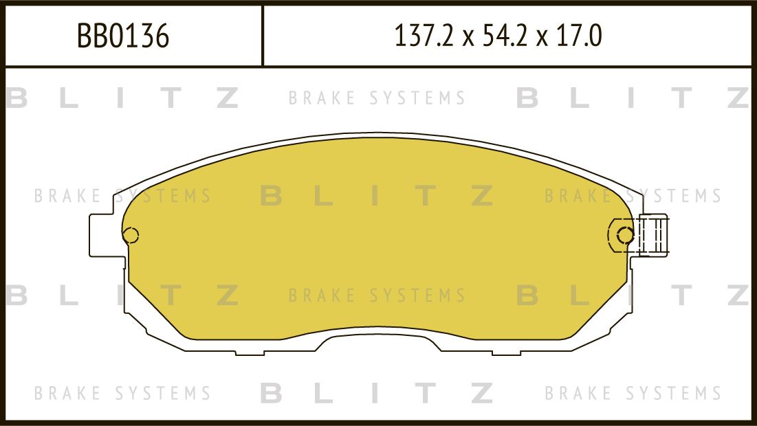 

КОЛОДКИ ТОРМОЗНЫЕ ДИСКОВЫЕ ПЕРЕДНИЕ NISSAN TEANA, MAXIMA 07- SUZUKI SX4 06-, BB0136