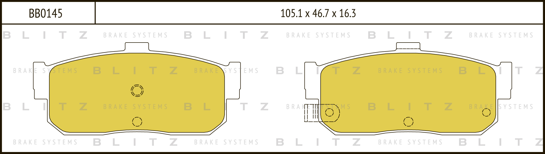 

КОЛОДКИ ТОРМОЗНЫЕ ДИСКОВЫЕ ЗАДНИЕ NISSAN MAXIMA, ALMERA, PRIMERA 92-, BB0145