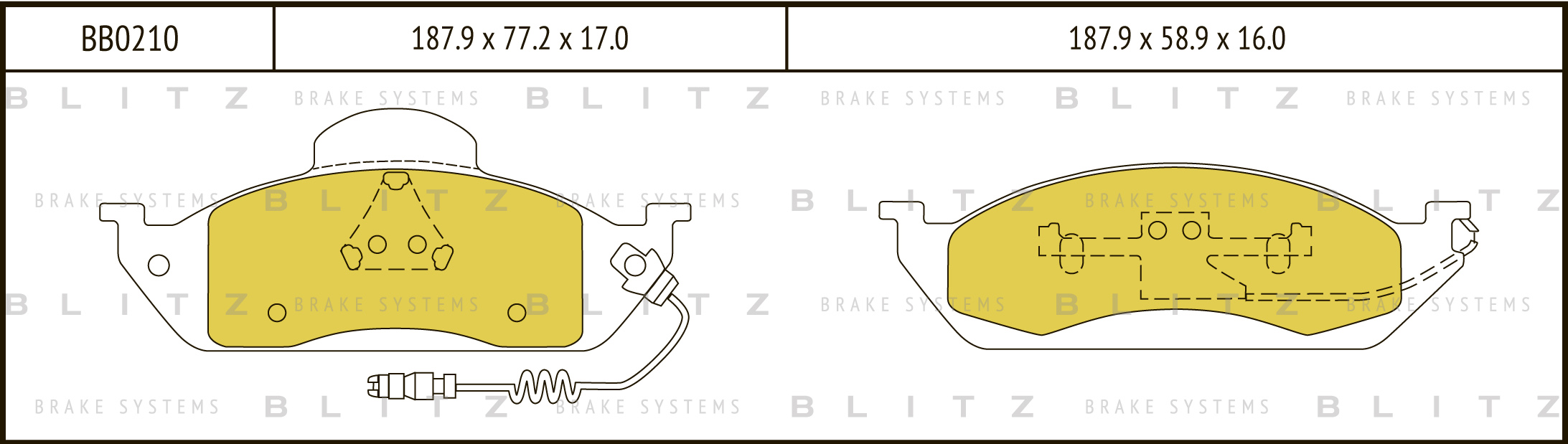 

КОЛОДКИ ТОРМОЗНЫЕ ДИСКОВЫЕ ПЕРЕДНИЕ MERCEDES W163 98-, BB0210