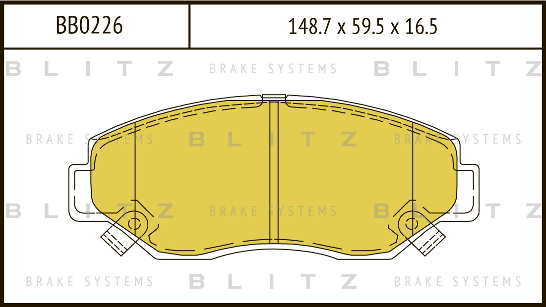

КОЛОДКИ ТОРМОЗНЫЕ ДИСКОВЫЕ ПЕРЕДНИЕ HONDA CIVIC 4D, 5D, JAZZ, STREAM 01-, BB0226