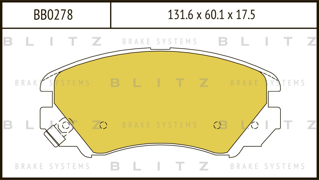 

КОЛОДКИ ТОРМОЗНЫЕ ДИСКОВЫЕ ПЕРЕДНИЕ HYUNDAI SONATA, COUPE, TUCSON 10, 01- KIA SOUL, OPTIMA, MAGENTIS 01-, BB0278
