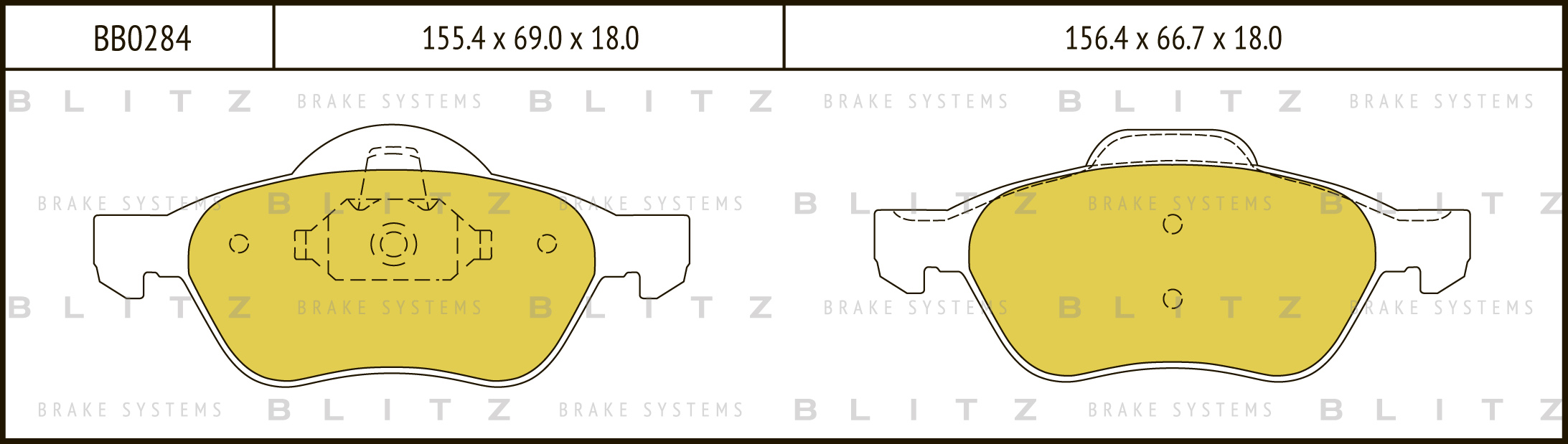 

КОЛОДКИ ТОРМОЗНЫЕ ДИСКОВЫЕ ПЕРЕДНИЕ RENAULT MEGANE II 04-, BB0284