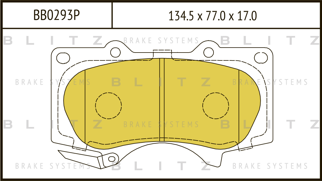 

КОЛОДКИ ТОРМОЗНЫЕ ДИСКОВЫЕ ПЕРЕДНИЕ TOYOTA LAND CRUISER 03-, BB0293P