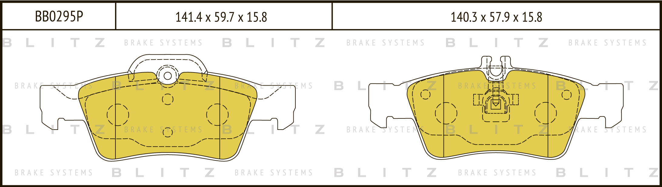 

КОЛОДКИ ТОРМОЗНЫЕ ДИСКОВЫЕ ЗАДНИЕ MERCEDES W211 02-, BB0295P