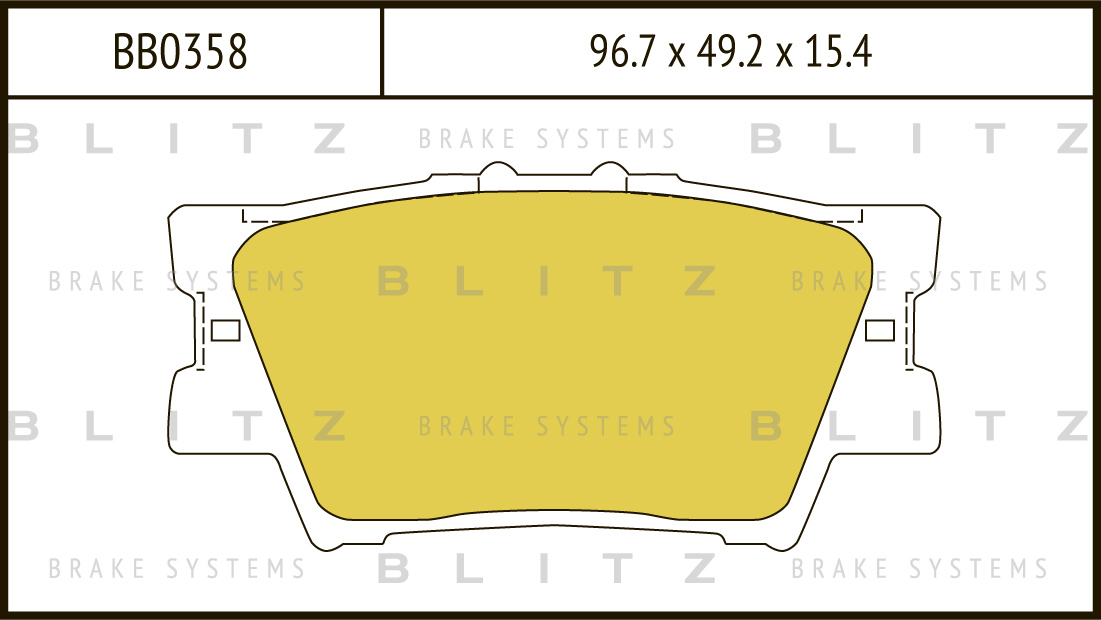 

КОЛОДКИ ТОРМОЗНЫЕ ДИСКОВЫЕ ЗАДНИЕ TOYOTA RAV-4 III 06-, BB0358