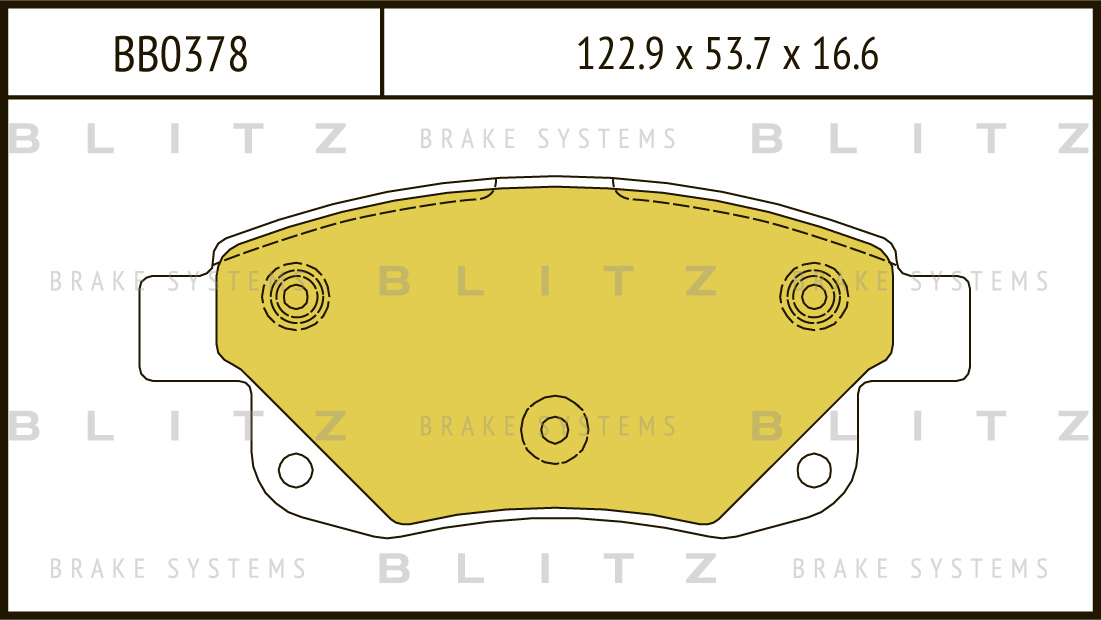 

КОЛОДКИ ТОРМОЗНЫЕ ДИСКОВЫЕ ЗАДНИЕ FORD TRANSIT 7, 06-, BB0378