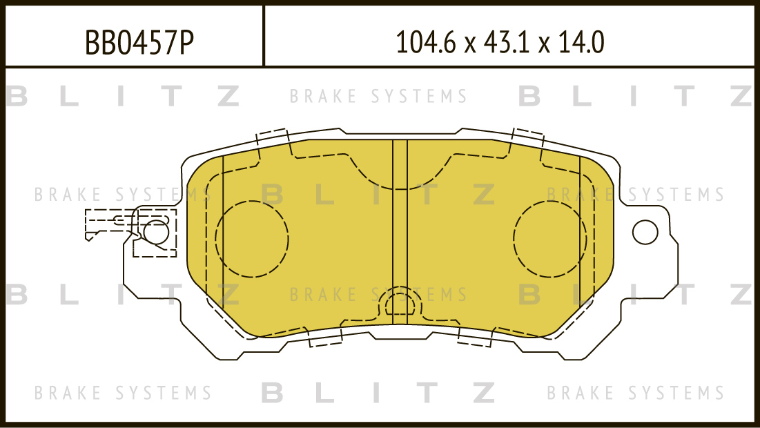 

КОЛОДКИ ТОРМОЗНЫЕ ДИСКОВЫЕ ЗАДНИЕ MAZDA CX-5 11-, BB0457P