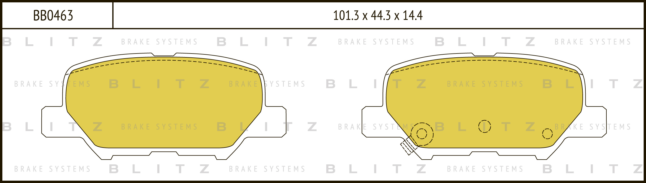 КОЛОДКИ ТОРМОЗНЫЕ ДИСКОВЫЕ ЗАДНИЕ CITROEN C4 12- MAZDA 6 12- MITSUBISHI ASX, OUTLANDER 10- PEUGEOT 4008 12-