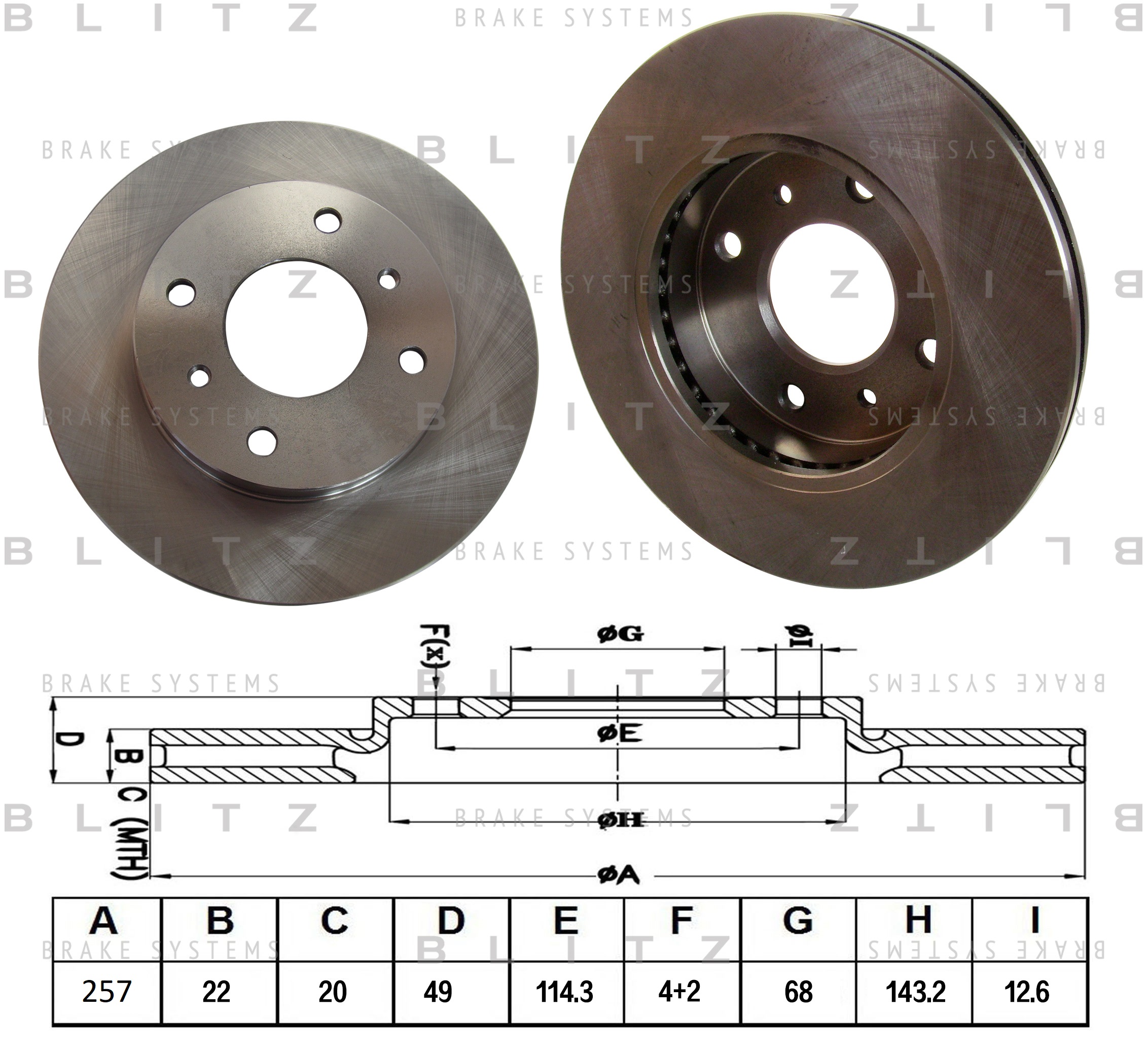 

ДИСК ТОРМОЗНОЙ ПЕРЕДНИЙ ВЕНТИЛИРУЕМЫЙ NISSAN PRIMERA 90-, BS0132