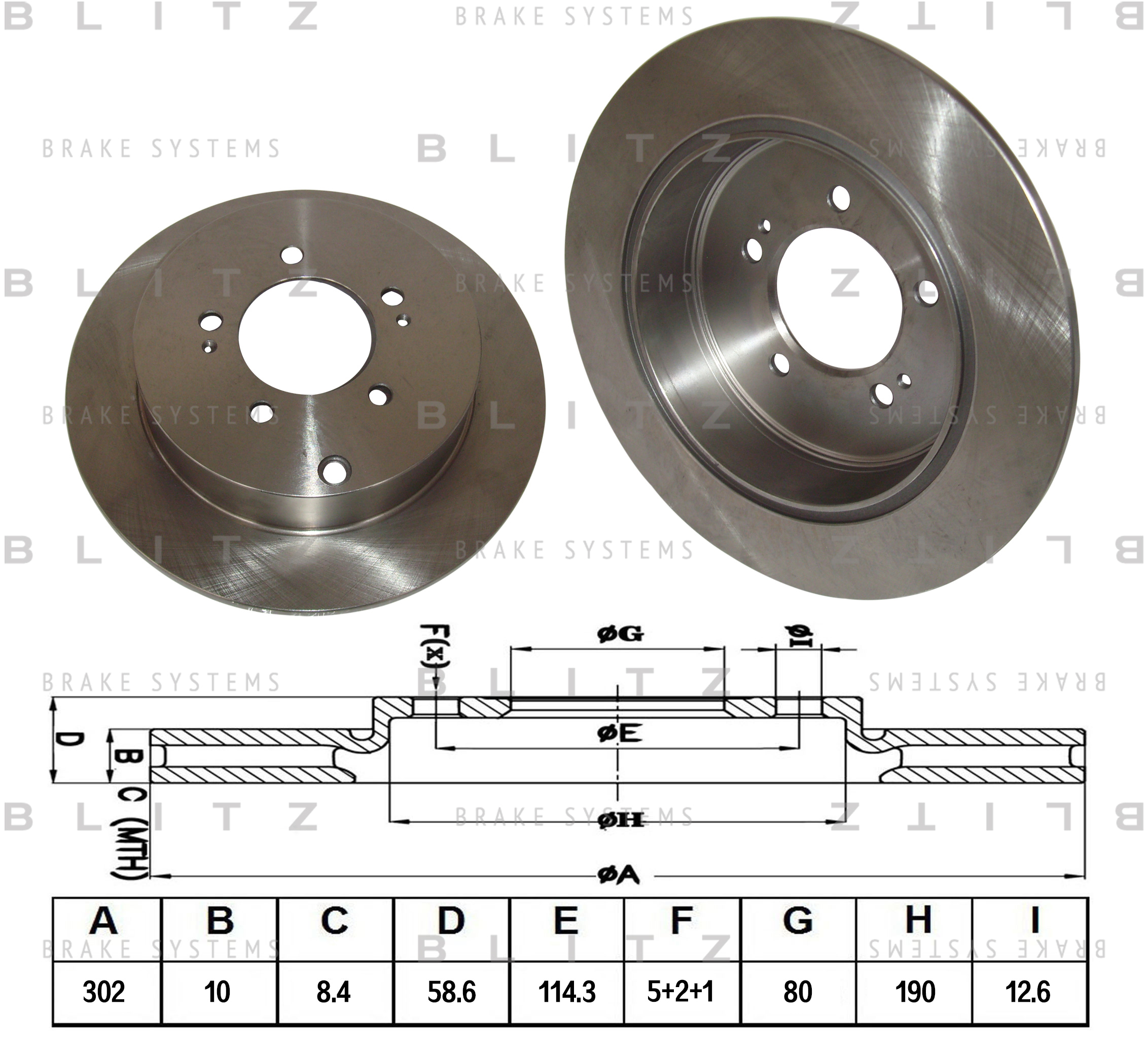 

ДИСК ТОРМОЗНОЙ ЗАДНИЙ CITROEN C-CROSSER 07- MITSUBISHI OUTLANDER, ASX 07- PEUGEOT 4007 07-, BS0243