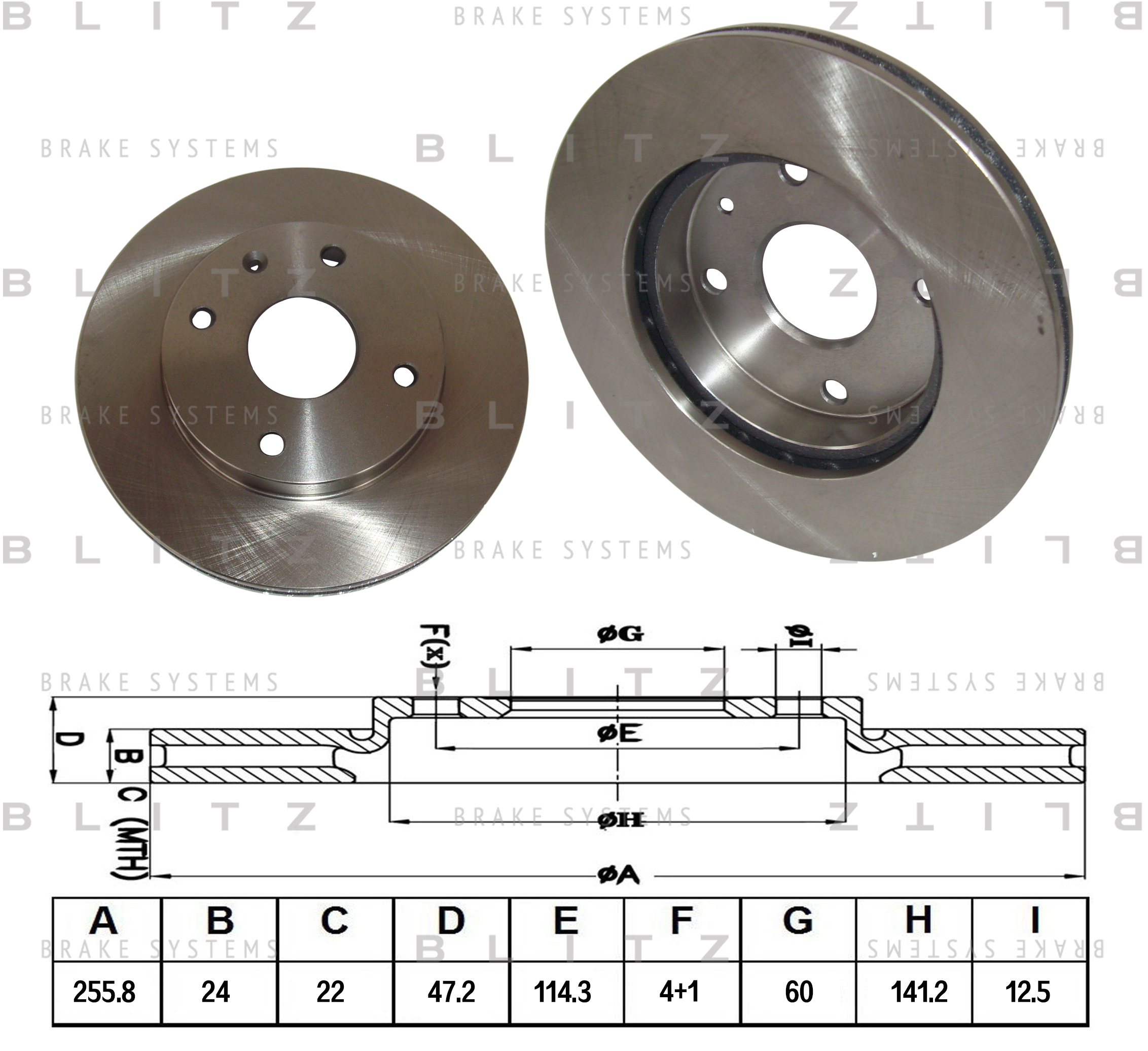 

ДИСК ТОРМОЗНОЙ ПЕРЕДНИЙ ВЕНТИЛИРУЕМЫЙ CHEVROLET EPICA, EVANDA, NUBIRA, LACETTI, REZZO 05-, BS0245