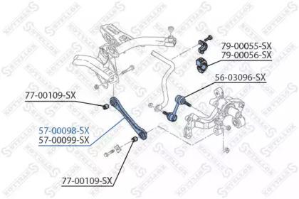 Рычаг нижний левый задний  audi audi a3/q3/tt 03- vw golf/jetta/passat/cc/scirocco/sharan/tiguan/tou