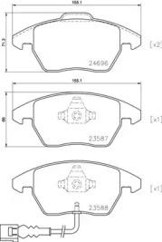 

КОЛОДКИ ТОРМОЗНЫЕ ДИСКОВЫЕ С ДАТЧИКОМ, AUDI A1 (8X1, 8XK) 05/10-10/18 / AUDI A1 SPORTBACK (8XA, 8XF) 09/11-10/18 / AUDI, P85146