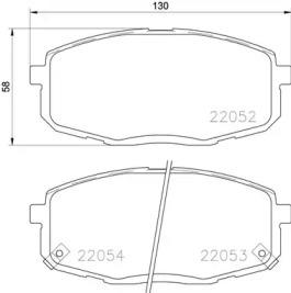 

КОЛОДКИ ТОРМОЗНЫЕ ДИСКОВЫЕ ПЕР KIA CERATO 2.0 08, P30077