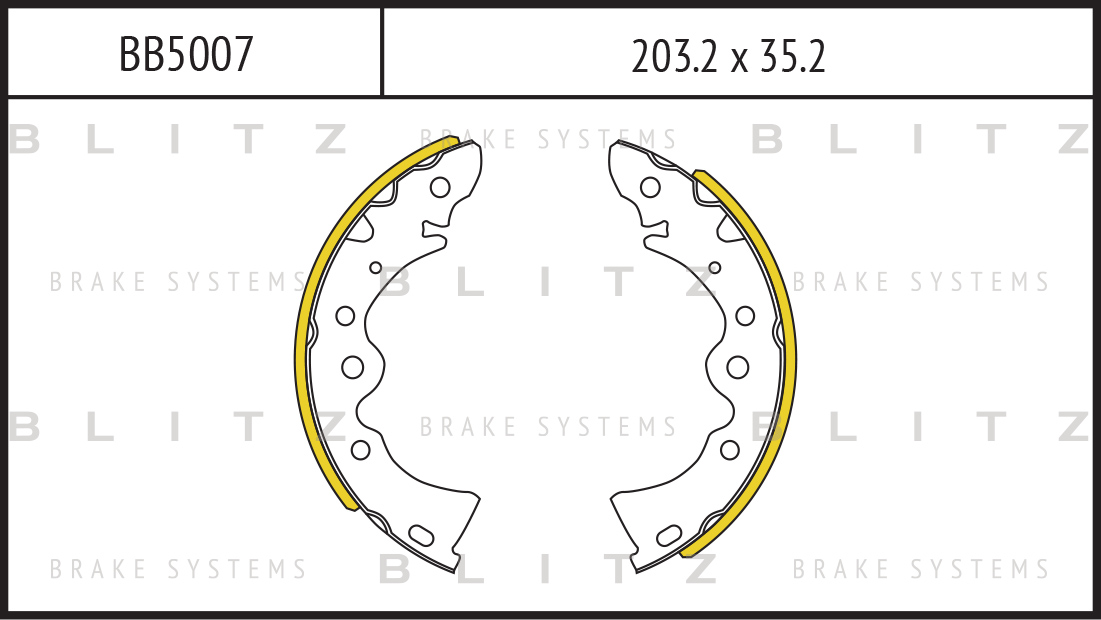 

КОЛОДКИ ТОРМ.БАРАБ.(203.2X35.2) NISSAN ALMERA CLASSIC 06-, BB5007