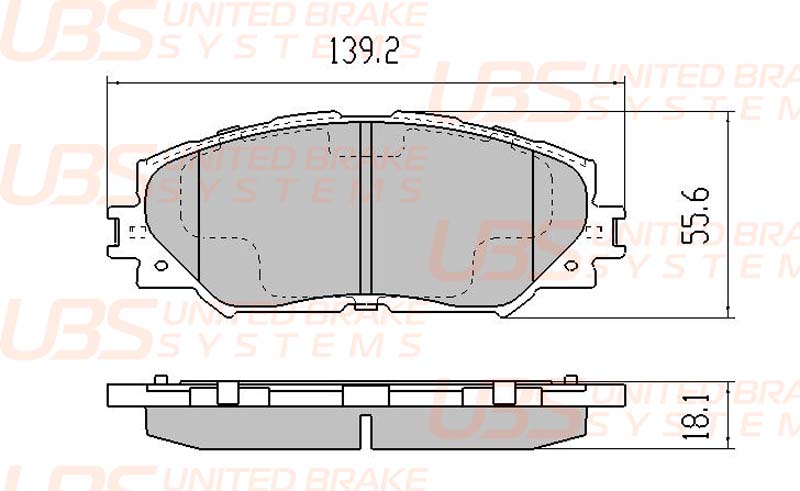 

ПРЕМИУМ ТОРМОЗНЫЕ КОЛОДКИ TOYOTA COROLLA (E150) 1.4 07- ПЕРЕДНИЕ, BP1110001