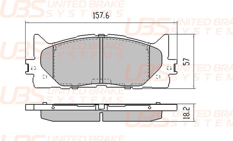 

ПРЕМИУМ ТОРМОЗНЫЕ КОЛОДКИ TOYOTA CAMRY V40 06-/V50 2.5/3.5 11-/LEXUS ES 250/350 06-/12- ПЕРЕДНИЕ, BP1110005