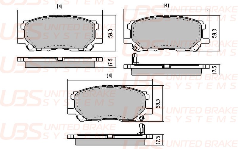 

ПРЕМИУМ ТОРМОЗНЫЕ КОЛОДКИLEXUS RX300/RX330/RX350/RX400H/RX450H 03-10/TOYOTA HARRIER ПЕРЕДНИЕ, BP1110011