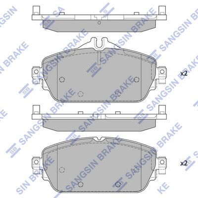

КОЛОДКИ ТОРМОЗНЫЕ ДИСКОВЫЕ, КОМПЛЕКТ, SP4044