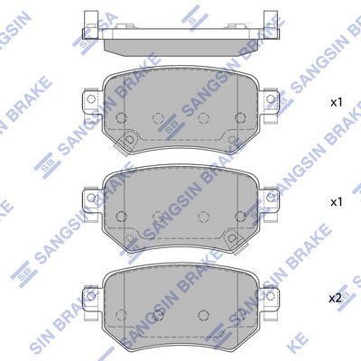 

КОЛОДКИ ТОРМОЗНЫЕ ДИСКОВЫЕ К-Т, SP4070