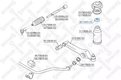 =873 1605 [96528088] подшипник опоры аморт. daewoo matiz 98>