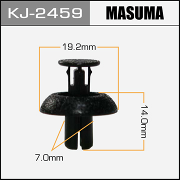 

КЛИПСА АВТОМОБИЛЬНАЯ (АВТОКРЕПЕЖ) MASUMA 2459-KJ УП.50, KJ2459