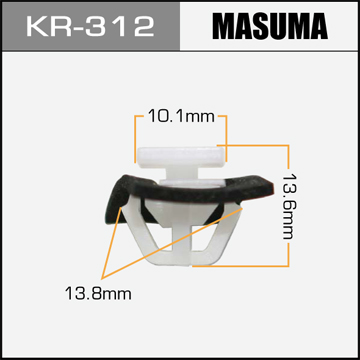 

Клипса (пластиковая крепежная деталь), KR312