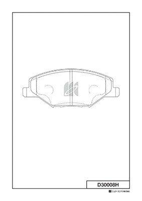 

КОЛОДКИ ТОРМОЗНЫЕ SK FABIA 11- VW POLO SEDAN 14-, VENTO USA 13-, D30008H