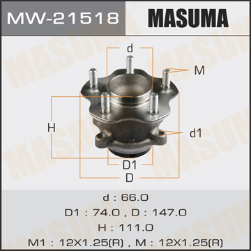 

СТУПИЦА КОЛЕСА ЗАД, MW21518