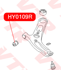 

САЙЛЕНТБЛОК НИЖНЕГО РЫЧАГА ПЕРЕДНЕЙ ПОДВЕСКИ, HY0109R