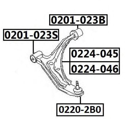 

РЫЧАГ ПОДВЕСКИ ПЕР R, 0224045