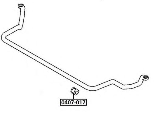 

ВТУЛКА ПЕРЕДНЕГО СТАБИЛИЗАТОРА D29, 0407017