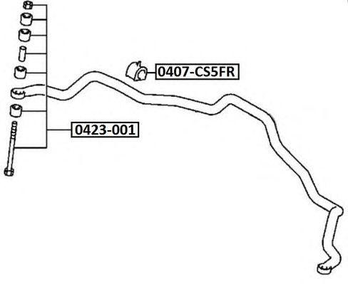 

ВТУЛКА ПЕРЕДНЕГО СТАБИЛИЗАТОРА D24, 0407CS5FR