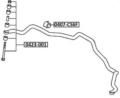 

ВТУЛКА ПЕРЕДНЕГО СТАБИЛИЗАТОРА D24.5, 0407CS6F