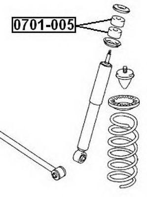 

САЙЛЕНТБЛОК ЗАДНЕГО АМОРТИЗАТОРА, 0701005