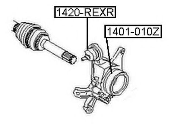 

ОПОРА ШАРОВАЯ ЗАДНЕЙ ЦАПФЫ, 1420REXR
