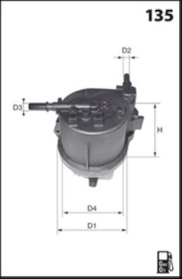 

ФИЛЬТР ТОПЛИВНЫЙ FORD C MAX I (DM2) 07-10, LFDF173