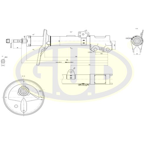 

АМОРТИЗАТОР TOY RAV 4 1.8, 2.0, 2.0D-4D 00- ПЕР R, GSA335040