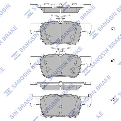 

КОЛОДКИ ТОРМОЗНЫЕ ЗАДНИЕ, FORD MONDEO, GALAXY, S-MAX 14-, SP4171