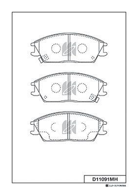 

КОЛОДКИ ТОРМОЗНЫЕ, ПЕРЕДНИЕ (С АНТИСКРИПНОЙ ПЛАСТИНОЙ) HY ACCENT 90-,GETZ 02, D11091MH