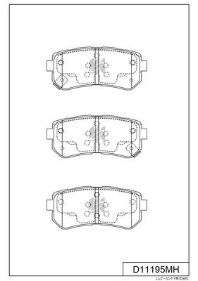 

КОЛОДКИ ТОРМОЗНЫЕ, ЗАДНИЕ (С АНТИСКРИПНОЙ ПЛАСТИНОЙ) HY ACCENT, VERNA, PONY EXCEL 05-, ELANTRA KI RIO 05, D11195MH