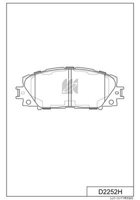 

КОЛОДКИ ТОРМОЗНЫЕ, ПЕРЕДНИЕ (С АНТИСКРИПНОЙ ПЛАСТИНОЙ) TO VITZ/YARIS/BELTA 9 05-, COROLLA NZE141 X 06- DA PASSO SETTE M502E, D2252H