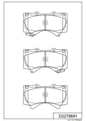 

КОЛОДКИ ТОРМОЗНЫЕ, ПЕРЕДНИЕ (С АНТИСКРИПНОЙ ПЛАСТИНОЙ) TO LAND CRUISER/PRADO UZJ200 07-, D2278MH